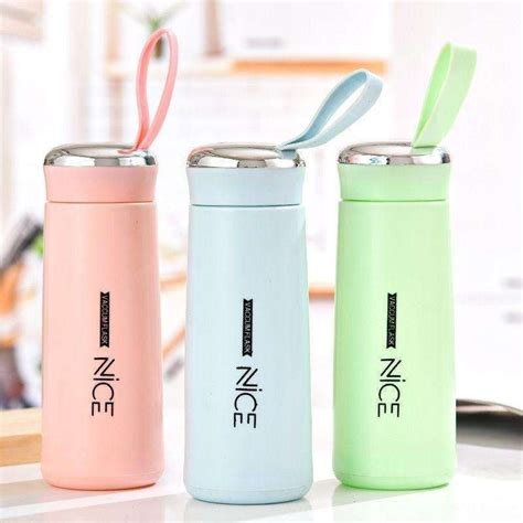 Jual Botol Minum Kaca NICE Tumbler Termos Air Glass Bottle 400ml