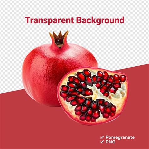 Premium Psd Pomegranate Fruit Transparent Background Png