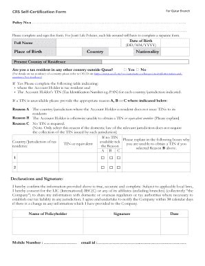 Qatar Self Declaration Form Fill And Sign Printable Template Online