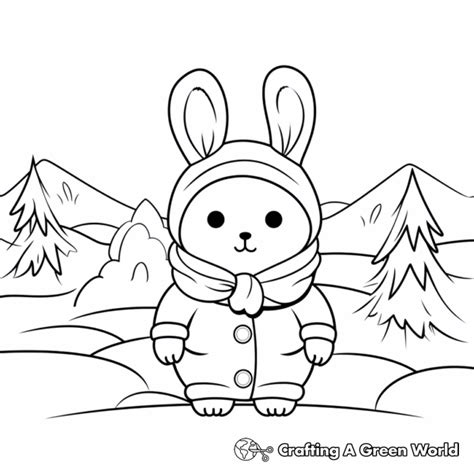 Simple Bunny Coloring Pages Free And Printable