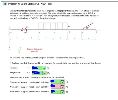 Solved Problem Beam Statics New Task Consider Chegg