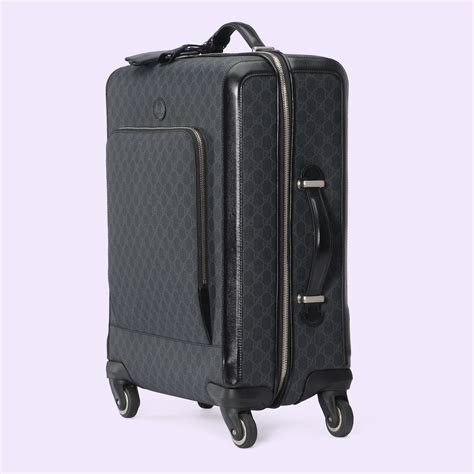 Gg Small Cabin Trolley In Black Supreme Gucci Ae