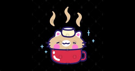Hot Chocolate Cat Hot Chocolate Sticker Teepublic