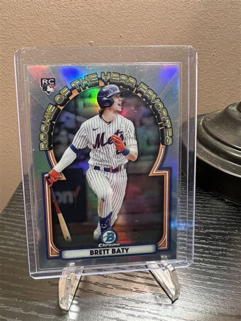 Bowman Chrome Brett Baty Rc Rookie Of The Year Favorites Royf