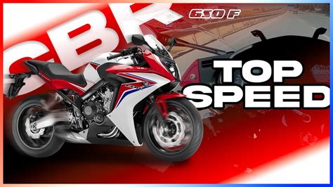 CBR 650 F TOP SPEED - YouTube