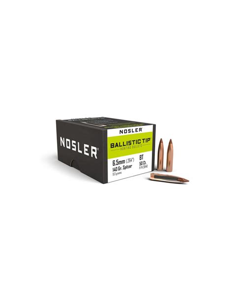 NOSLER PALLE 264 140GR BALLISTIC TIP SP 50PZ