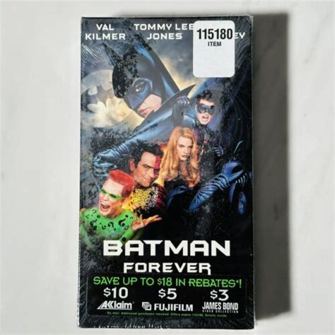 Batman Forever Vhs New Sealed Watermark Val Kilmer Jim