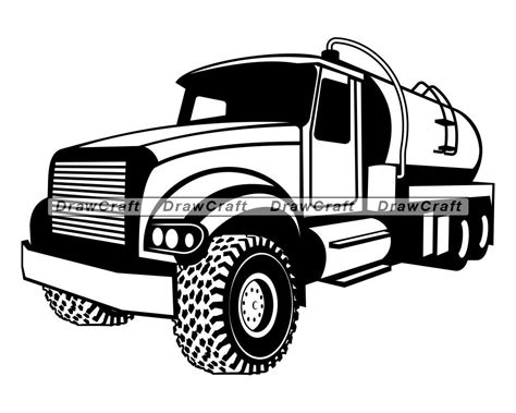 Septic Truck Svg Septic Pumper Truck Svg Pump Truck Svg Etsy