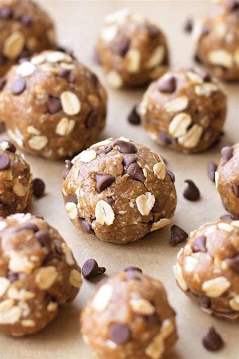 Chocolate Chip Cookie Dough Energy Bites Life Made Simple