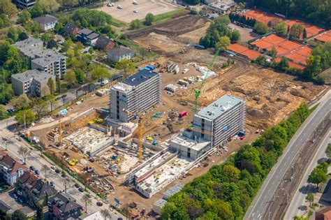 Bochum Aus Der Vogelperspektive Baustelle Zum Neubau Eines B Ro Und