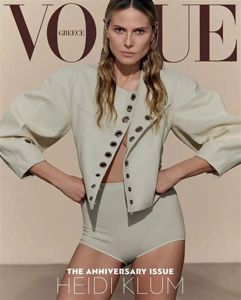 Heidi Klum Posó Para Vogue En Una Audaz Producción De Fotos A Meses De