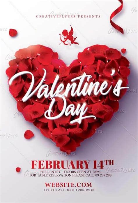 Download Valentines Day Flyer Template Creative Flyers