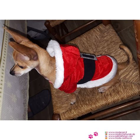 Traje De Santa Claus Para Perros Abrigo De Pap Noel Para Yorkshire