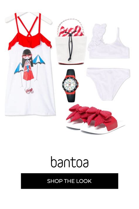 Vestido Blanco De Tirantes Rojos Con Volante Y Dibujo Playero Bikini