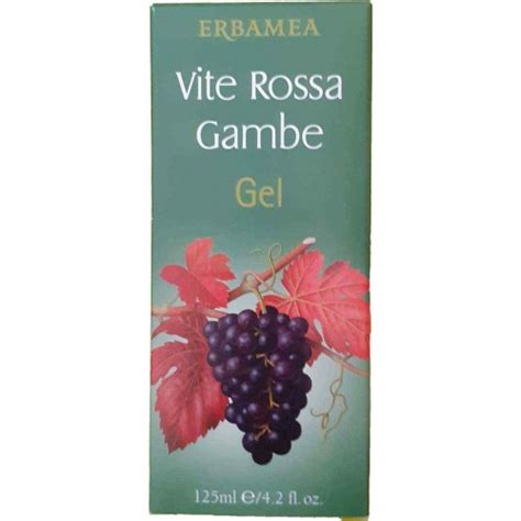 Erbamea Vite Rossa Gambe Gel Ml Gel Per Il Benessere Della Gambe