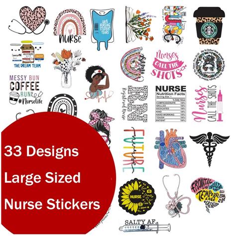 Nurse Stickers For Water Bottles And Laptop Nursing Stickers For Nurse