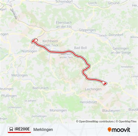 Ire E Route Fahrpl Ne Haltestellen Karten Merklingen Aktualisiert