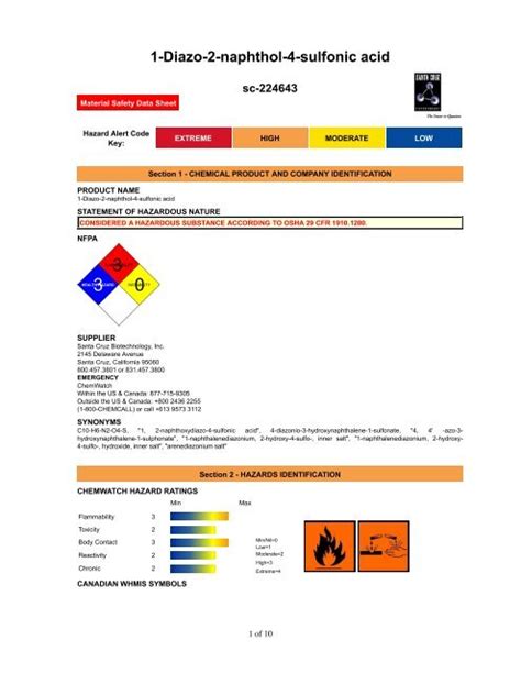 1 Diazo 2 Naphthol 4 Sulfonic Acid Santa Cruz Biotechnology