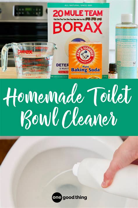 How To Make A Homemade Toilet Bowl Cleaner • One Good Thing By Jillee