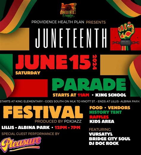 Juneteenth Oregon At Lillis Albina Park In Portland Oregon Saturday