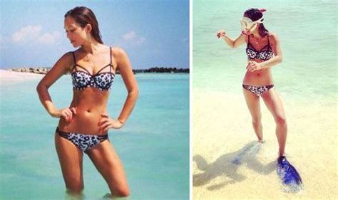 Myleene Klass Shows Off Incredible Body In Leopard Print Bikini