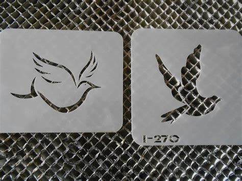 Airbrush Temporary Tattoo Stencil Set 257 Peace Doves Etsy