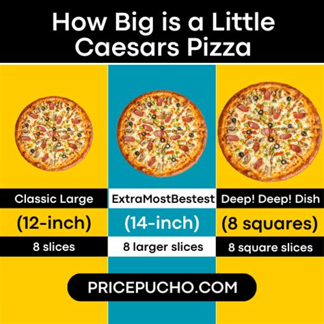 How big is a little Caesars Pizza ? - Price Pucho