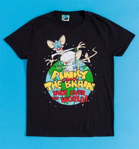 Pinky And The Brain Take Over The World Black T Shirt In Taking