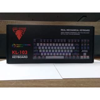 JEDEL KL 103 RGB MECHANICAL GAMING KEYBOARD W WRISTPAD 87 KEYS USB