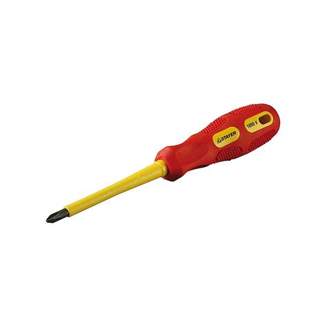 Диэлектрическая отвертка PH №2x100 мм MAX-GRIP Insulated STAYER 25828-2 ...