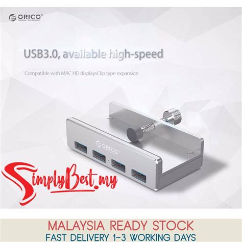 SIMPLYBEST ORICO Aluminium Alloy USB Hub 4 High Speed USB 3 0 Ports