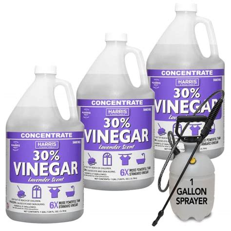 Harris 128 Oz 30 Vinegar All Purpose Cleaner Lavender And 1 Gal Tank