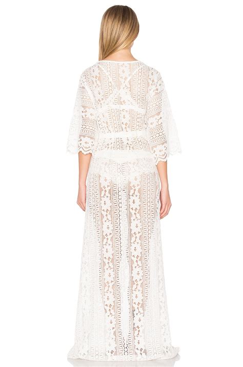 Homebodii Willow Boho Robe In Ivory Revolve