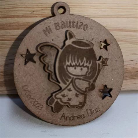 Recuerdos Medallas Llaveros Grabado Y Corte L Ser Mdf Mm Mercadolibre