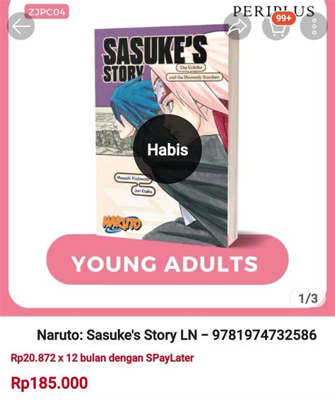 Sasusaku Info On Twitter Sasukeretsuden Yang Di Shopee Sudah Sold