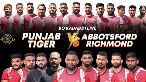 Abby Richmond Vs Punjab Tiger Winnipeg Kabaddi Cup 2023 Kabaddilive