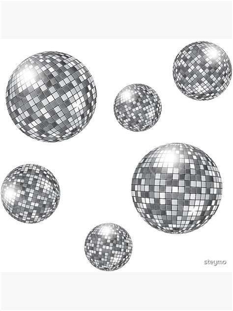 Disco Disco Party Party Disco Ball Poster By Steymo Redbubble