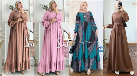 N31 Model Baju Gamis Terbaru Trend Tunik Masa Kini Cantik Dipakai Youtube