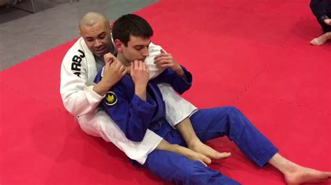 Rear Foot Choke Jiu Jitsu Finish Using The Gi Usher Choke Youtube