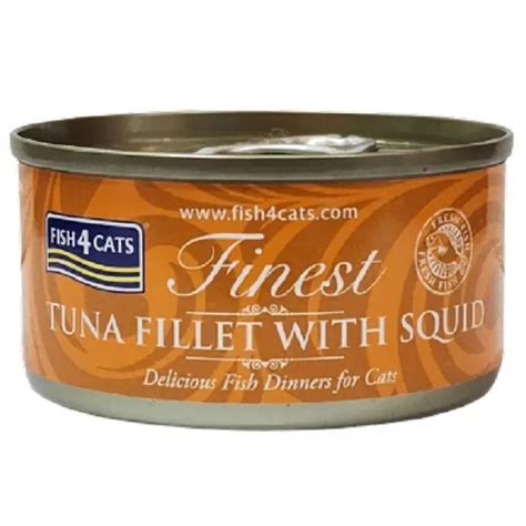 Fish Cats Finest Tuna Fillet Squid Cat Wet Food G Honey Pet Shop