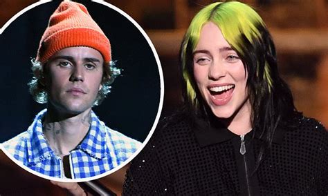 Billie Eilish Gushes About Her Good Pal Justin Bieber Daily Mail Online