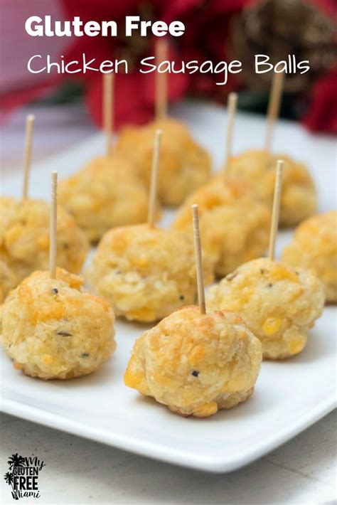 Gluten Free Sausage Balls With Chicken Sausage And Cheese