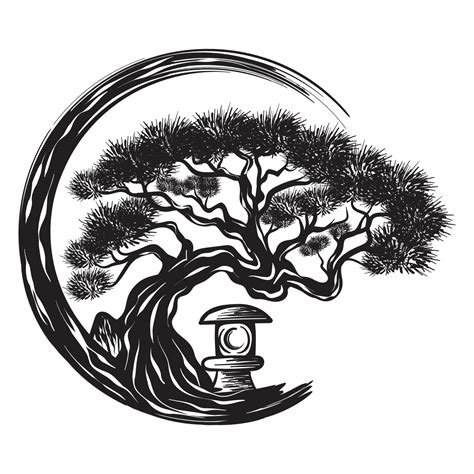 Bonsai Tree Silhouette Vector Online Dntu Edu Vn