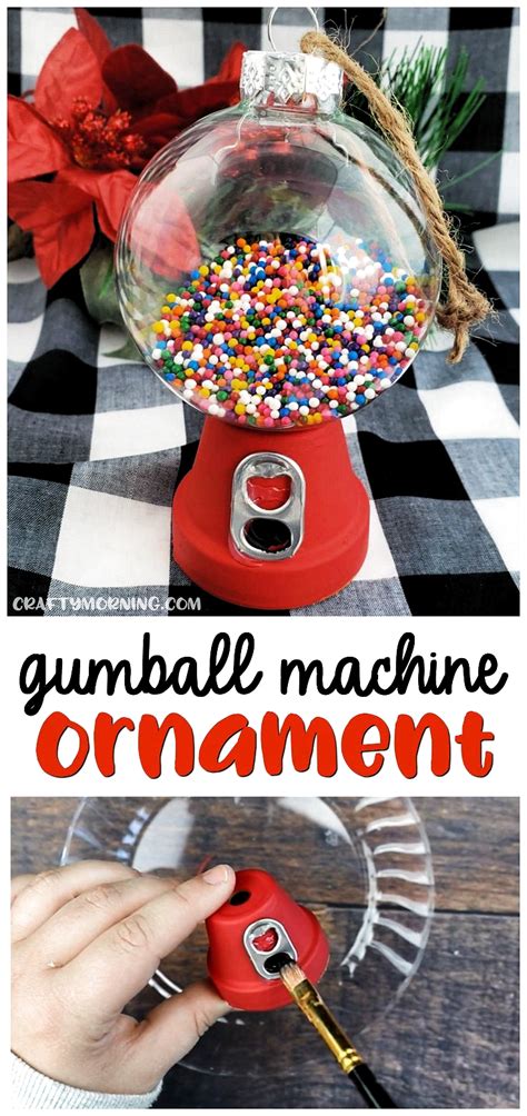 Diy Gumball Machine Christmas Ornament Fun Christmas Craft For Kids