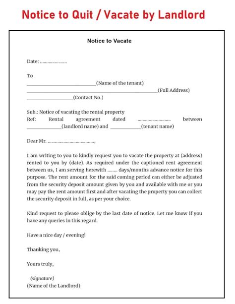 Free Eviction Notice Templates Pdf Word 47 Off