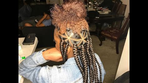 Parting Process For Triangle Part Jumbo Box Braids Jumbo Box Braids