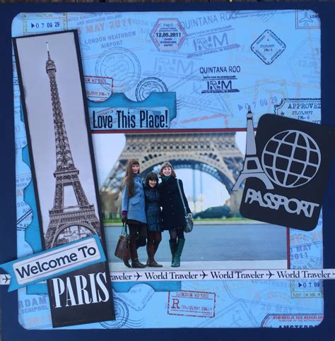 Pretty Travellayout Featuring One Of Our New Title Stickers Look For