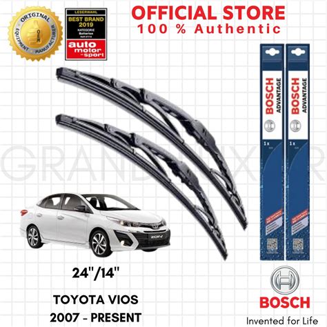 Bosch Advantage Wiper Blade Set For Toyota Vios 2007 Present 24 14