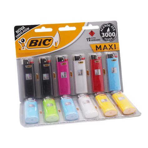 Isqueiro Bic Maxi 12 Unidades