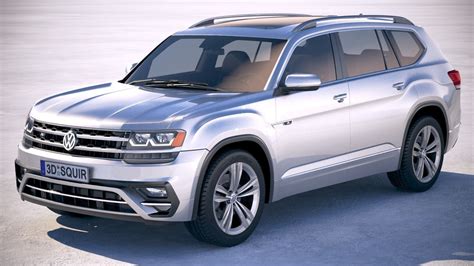 3d Volkswagen Atlas R Line 2018 Cgtrader